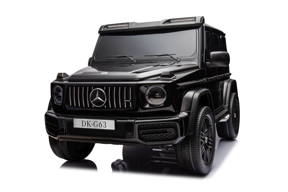 Divvietīgs elektriskais džips Mercedes G63 XXL 4x4, melns цена и информация | Bērnu elektroauto | 220.lv