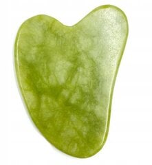 Массажер для лица Lewer Gua Sha Jade, зеленый цена и информация | Массажеры для лица, инструменты для чистки лица | 220.lv