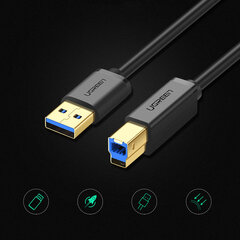 Ugreen USB-A/USB-B, 2 m cena un informācija | Kabeļi un vadi | 220.lv