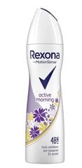 Izsmidzināms dezodorants Rexona Active Morning, 150 ml cena un informācija | Dezodoranti | 220.lv