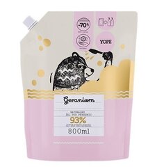 Dušas želeja Yope Geranium Refill, 800 ml cena un informācija | Dušas želejas, eļļas | 220.lv