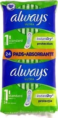 Higiēnas paketes Always Ultra Standard Without Wings 24 ml, 24 gab. cena un informācija | Tamponi, higiēniskās paketes, ieliktnīši | 220.lv