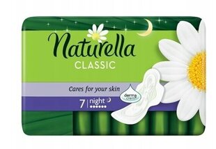 Higiēnas paketes Naturella Classic, Night Maxi, 7 gab. cena un informācija | Tamponi, higiēniskās paketes, ieliktnīši | 220.lv