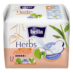 Higiēnas paketes Bella Herbs Plantago, 12 gab. cena un informācija | Tamponi, higiēniskās paketes, ieliktnīši | 220.lv