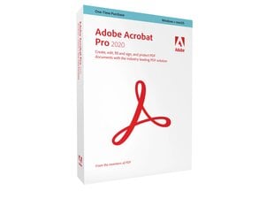 Adobe Acrobat PRO 2020 электронная лицензия цена и информация | Приложения | 220.lv