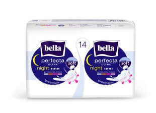 Гигиенические пакеты Bella Perfecta Night Soft, 7 x 14 шт. цена и информация | Тампоны, гигиенические прокладки для критических дней, ежедневные прокладки | 220.lv