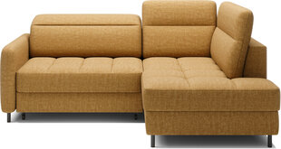 Stūra dīvāns Barea, labais stūris, dzeltens cena un informācija | Stūra dīvāni | 220.lv