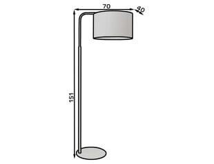 Stāvlampa Vespillo cena un informācija | Stāvlampas | 220.lv