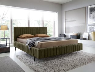 Кровать Eltap Plissa, 180x200 см, зеленая/черная цена и информация | Кровати | 220.lv