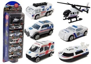 Ātrās palīdzības rotaļlietu komplekts Die-Cast 6 cena un informācija | Rotaļlietas zēniem | 220.lv