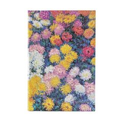 Piezīmju grāmatiņa Paperblanks Monet's Chrysanthemums Midi cena un informācija | Burtnīcas un papīra preces | 220.lv