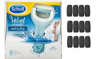 Scholl Velvet Smooth elektroniskā pēdas vīle ar dimanta kristāliem cena un informācija | Nagu kopšanas piederumi | 220.lv