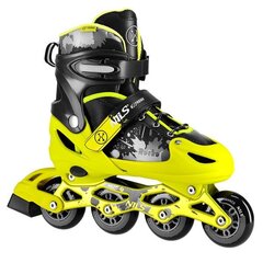 Skrituļslidas NA18137A IN-LINE SKATES ROCKO YELLOW SIZE L(39-42) NILS EXTREME цена и информация | Ролики | 220.lv