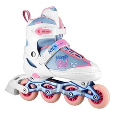 Skrituļslidas NA18168A IN-LINE SKATES PRINCESS WHITE SIZE L(39-42) NILS EXTREME цена и информация | Ролики | 220.lv