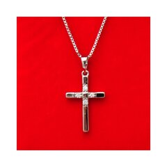 Ķēde ar kulonu "Cross", 44 cm цена и информация | Украшения на шею | 220.lv