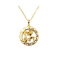 Ķēdīte ar zodiaka zīmi, ūdens, 49 cm cena un informācija | Kaklarotas | 220.lv