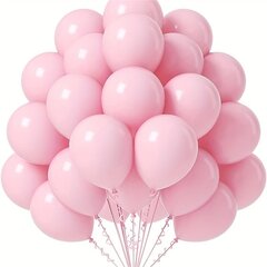 '50gab/iepakojumā 12,7 cm lateksa ballīšu baloni Halovīni Ziemassvētkiem Pateicības diena Dzimšanas dienas Izlaidums Līgavas dzimums Atklāti Rozā princešu ballīšu dekorācijas (ar rozā lentīti) Lieldienu dāvana' cena un informācija | Baloni | 220.lv