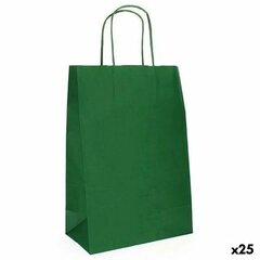 Papīra Soma Fama 31 x 11 x 42 cm Ar rokturiem Tumši zaļš 125 g/m² (25 gb.) cena un informācija | Dāvanu saiņošanas materiāli | 220.lv