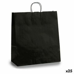 Papīra Soma Melns 16 x 57,5 x 46 cm (25 gb.) cena un informācija | Dāvanu saiņošanas materiāli | 220.lv