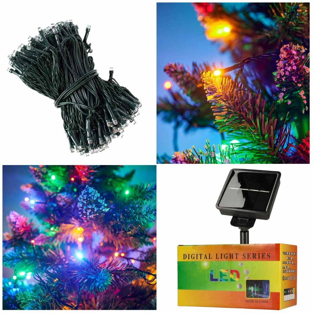 Led gaismas virtene, daudzkrāsaina, 20 m. цена и информация | Ziemassvētku lampiņas, LED virtenes | 220.lv