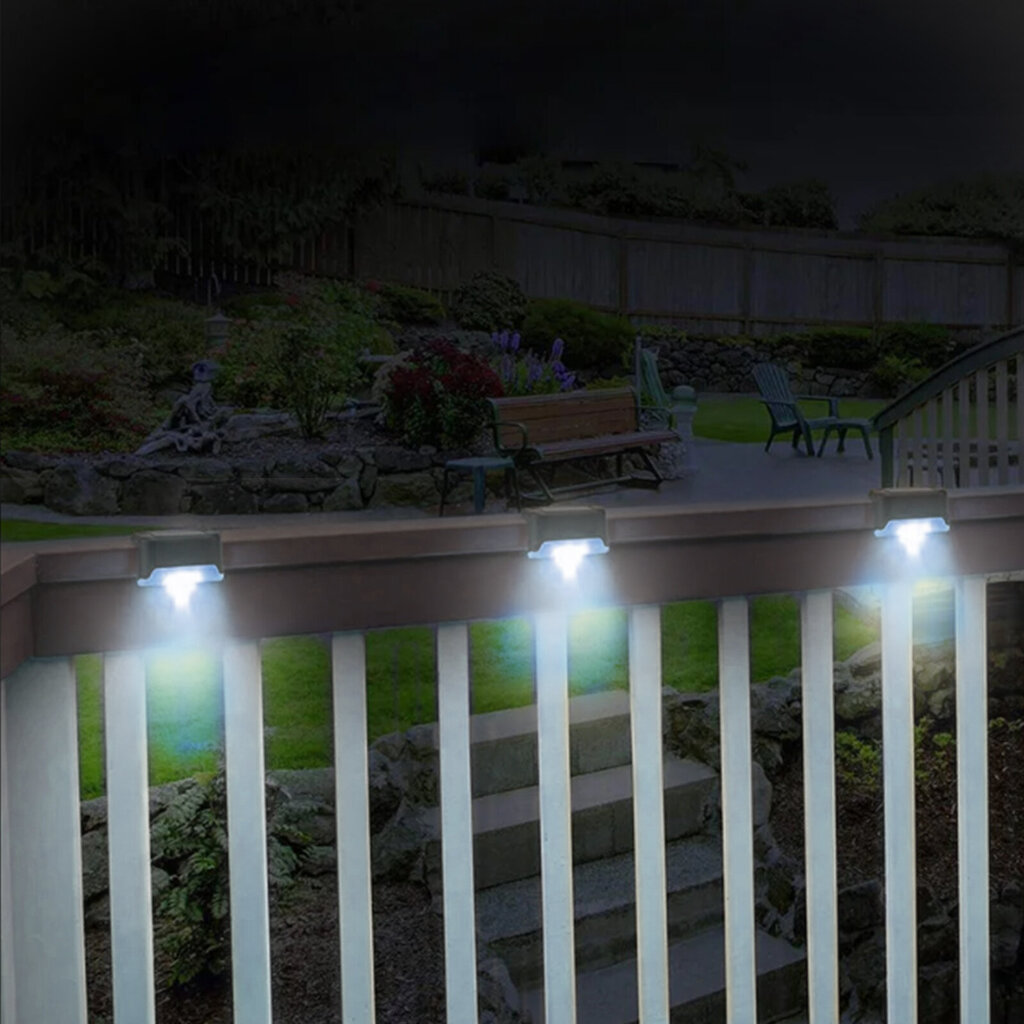 4x SOLAR LED STEP LAMP ĀRA ŪDENSIZSARDZĪBAS STEP LAMP цена и информация | Āra apgaismojums | 220.lv