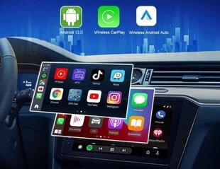 Carlinkit Tbox Plus Android 13.0 - 4G/64G bezvadu Apple Carplay Android Auto / SIM SD karte cena un informācija | FM Modulatori | 220.lv