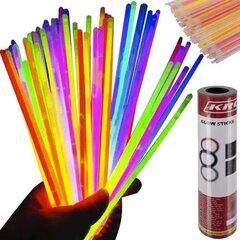 Glow in the dark sticks 100 gab cena un informācija | Svētku dekorācijas | 220.lv