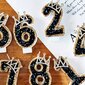 '1gab melna dimanta kroņa dzimšanas dienas numura svece' cena un informācija | Svētku dekorācijas | 220.lv