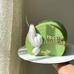 '1gab daudz laimes dzimšanas dienā akrila kūkas dekorācija' cena un informācija | Svētku dekorācijas | 220.lv