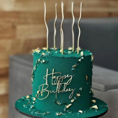 '1gab kūkas virskārta daudz laimes dzimšanas dienā kūkas virsma akrila kūkas virsma kūkas virsma kūkas dekorēšanas piederumi' cena un informācija | Svētku dekorācijas | 220.lv