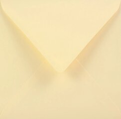 Kvadrātveida dekoratīvās aploksnes Sirio Color, K4 15.3x15.3 Paglierino vanilla, 115g, 25gab. cena un informācija | Aploksnes | 220.lv