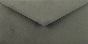 Dekoratīvās aploksnes Sirio Color, DL 11x22, antracīta tumši pelēks, 115g, 25 gab. cena un informācija | Aploksnes | 220.lv