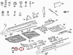 MERCEDES-BENZ W168 W169 W245 DOMKRATA PALIKTŅA KONTAKTDAKŠAS VĀCIŅŠ 1GAB ORIĢINĀLS A0029974786 цена и информация | Авто принадлежности | 220.lv