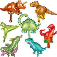'8 шт., случайный цвет, мини-милый маленький динозавр, алюминиевая пленка, воздушный шар, пасхальный подарок, Ид аль' цена и информация | Праздничные декорации | 220.lv