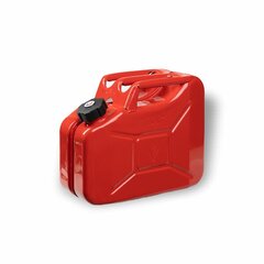 Degvielas kanna 10L ar skrūvējamo vāku (sarkana) cena un informācija | Auto piederumi | 220.lv