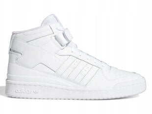 ADIDAS FORUM MID vīriešu apavi FY4975 white 48.6 cena un informācija | Vīriešu kurpes, zābaki | 220.lv