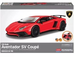 Līmējošais modelis Academy Hobby 15130 Lamborghini Aventador SV Coupe 1/24 цена и информация | Склеиваемые модели | 220.lv