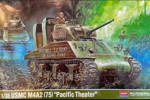 Līmējošais modelis Academy Hobby 13562 USMC M4A2 (75) Pacific theater 1/35 cena un informācija | Līmējamie modeļi | 220.lv