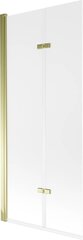 Vannas istabas siena Mexen Castor II, 150cm, zelts/matēts stikls cena un informācija | Piederumi vannām un dušas kabīnēm | 220.lv