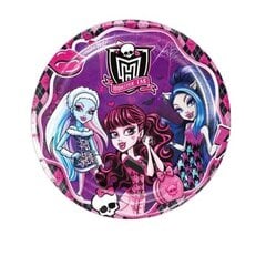 Vienreizējās lietošanas šķīvji Monster High, 23 cm, 10 gab. cena un informācija | Vienreizējie trauki | 220.lv