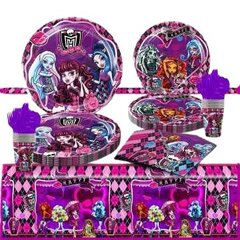 Vienreizējās lietošanas šķīvji Monster High, 23 cm, 10 gab. cena un informācija | Vienreizējie trauki | 220.lv