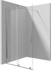 Walk-in bīdāmā dušas siena Deante Jasmin, sudraba, 195cm cena un informācija | Dušas durvis, dušas sienas | 220.lv