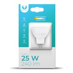 LED Bulb G4 MR11 3W 12V 6000K Ceramic Forever Light цена и информация | Лампочки | 220.lv