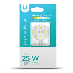 LED Bulb G4 Round 2W 12V 4500K 180lm Forever Light цена и информация | Лампочки | 220.lv