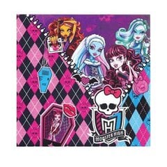 Одноразовые бумажные салфетки Monster High, 20 шт. цена и информация | Праздничная одноразовая посуда | 220.lv