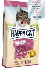 Happy Cat Sterilizētiem kaķiem ar mājputnu gaļu, 10 kg cena un informācija | Sausā barība kaķiem | 220.lv