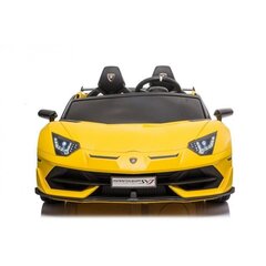 Divvietīgs elektromobilis bērniem Lean Cars Lamborghini Aventador SX2028, dzeltens cena un informācija | Bērnu elektroauto | 220.lv