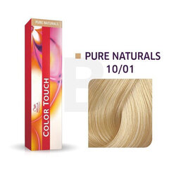 Wella Professionals Color Touch Pure Naturals profesionālā demi-permanentā matu krāsa ar daudzdimensiju efektu 10|01 60 ml cena un informācija | Matu krāsas | 220.lv