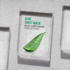 Mitrinoša lokšņu sejas maska ​​ar alveju Eunyul Aloe Sheet Mask, 22ml cena un informācija | Sejas maskas, acu maskas | 220.lv