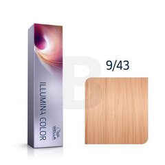 Wella Professionals Illumina Color профессиональная перманентная краска для волос 9|43 60 мл цена и информация | Краска для волос | 220.lv